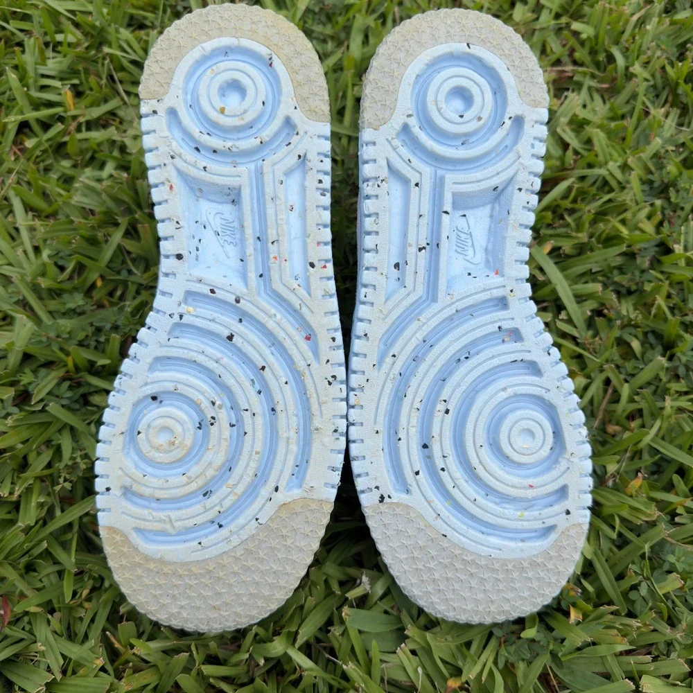 Nike Air Force 1 Crater White Sail Speckled Blue DC7273-100 Womens Size 9